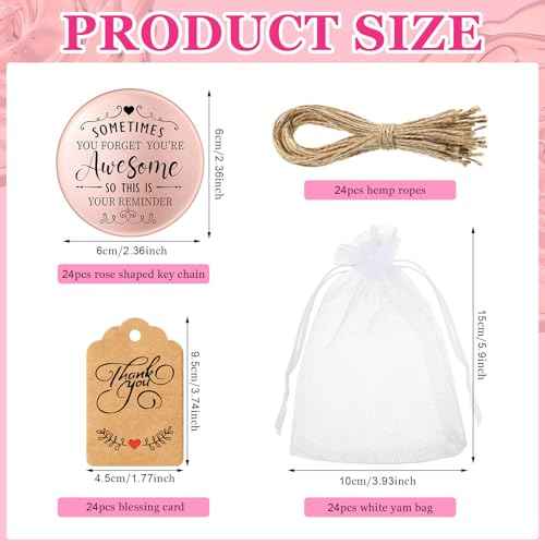 Soaoo 24 Set Inspirational Compact Mirror Sometimes You Forget Your Awesome Gifts Bulk for Women Appreciation Pocket Compact Mirrors for Christmas Employee Coworker Wedding Bridal Shower Gift
