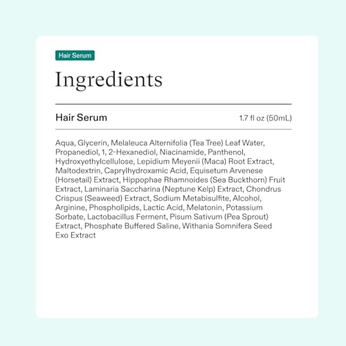 Nutrafol Postpartum Hair Growth Supplements and Hair Serum, Clinically Tested for Visible Thickness and Strength - 1 Month Supply, 1.7 Fl Oz Bottle