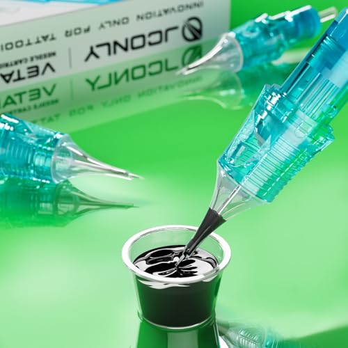 Rayyl VETAR Tattoo Cartridge Needles - 20Pcs 1023CML Round Liner #10 Standard Tattoo Needles for Machine Kit