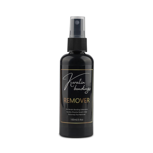 GlamorDove 100ml Keratin Bonding Glue Remover Super Fast Remover Keratin Bond Hair Extensions Remover for Pre-Bonded Extensions Keratin Hot Melt Glue Remover Liquid Remover Hair Extensions Remover