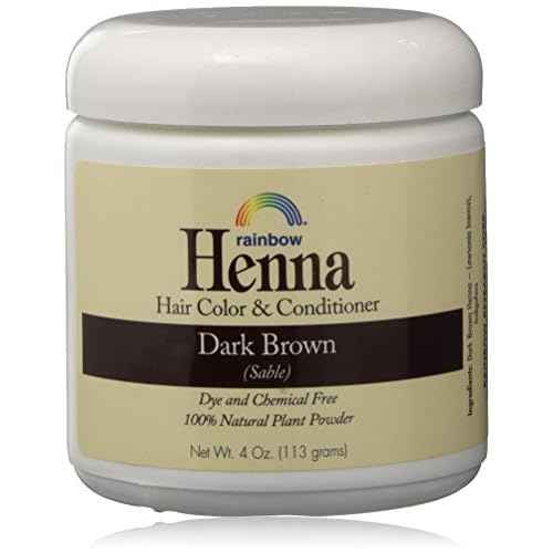 Rainbow Henna Persian Dark Brown Hair Color 4 Oz, (2 pack)