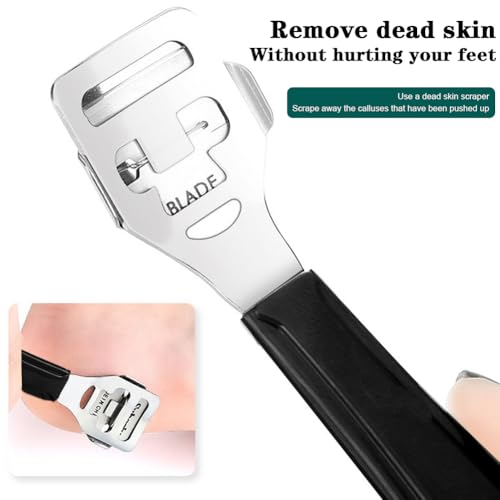 Professional Pedicure Foot Spa Set,10 in 1 Pedicure Set for Feet, Stainless Steel Foot Care Kit(Black)