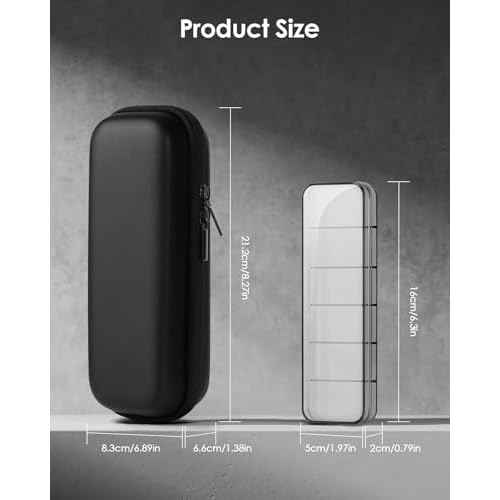 Hard Travel Case for OBlade QP2520/QP2530/QP2620/QP2630 ? Waterproof Portable Storage Bag for OBlade Hybrid Electric Trimmer & Braun Series Shaver