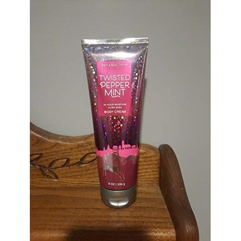 Bath & Body Works Twisted Peppermint Ultra Shea Body Cream, 8 Ounce
