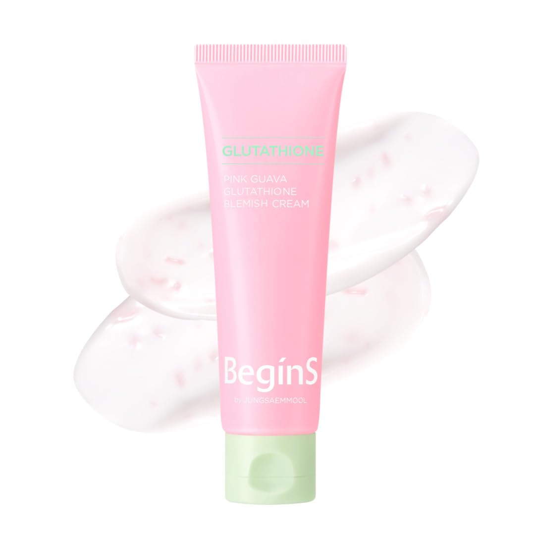 Glutathione Blemish Cream - Pink Guava Facial Moisturizer with 99% Pure Glutathione, Niacinamide & Vitamin C | 1.7 Fl Oz
