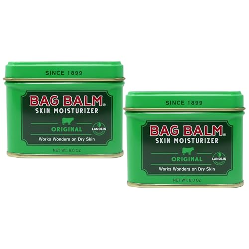 Bag Balm Vermont¡¯s Original Pet Paw & Skin Balm ? Moisturizing Salve for Dry, Cracked Paws, Noses & Rough Skin ? 8 Ounce ? 2 Pack