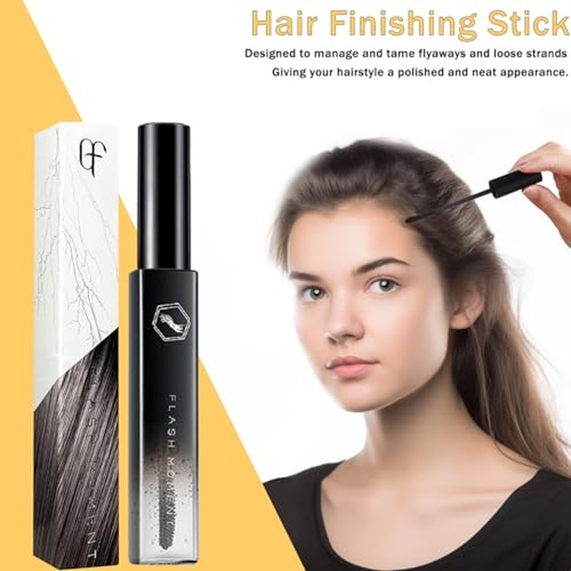 Hair Wax Stick Set for Flyaways Slick Back ? Includes Wax Stick for Hair, Slick Back Hair Brush, Hair Finishing Stick ? Hair Styling Products for Women, Taming Frizz & Creating Sleek Styles