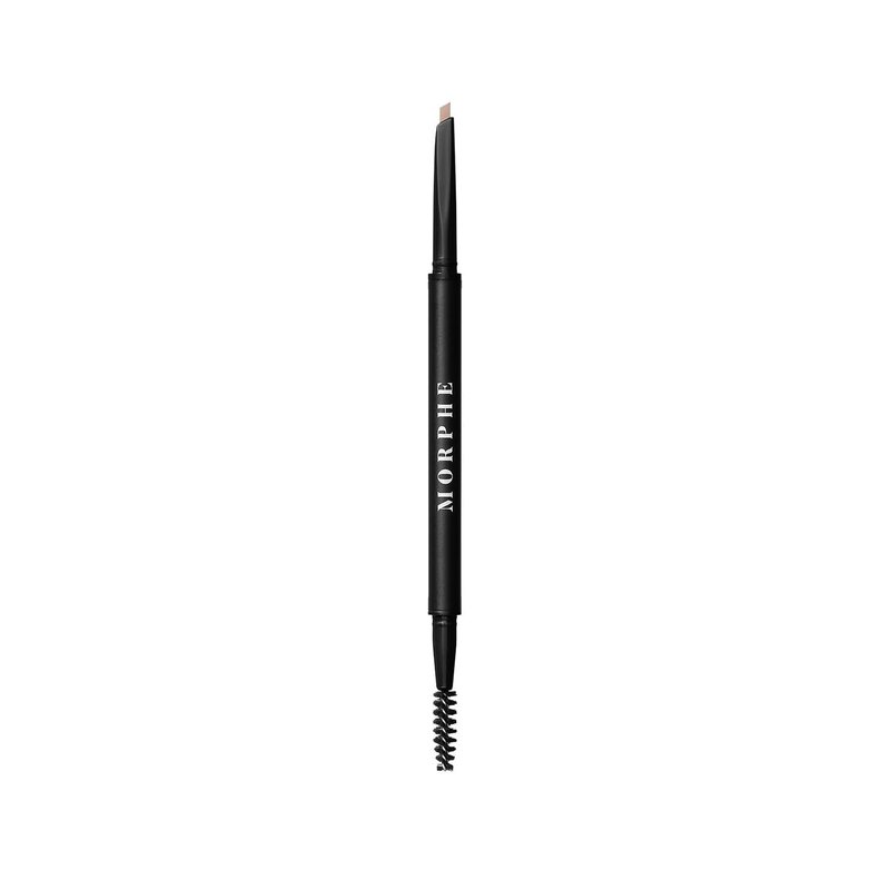 Morphe Definer Dual-Ended Brow Pencil - Precision Slanted Tip for Shaping & Filling | Smooth No-Tug Formula, Praline (0.003 oz)