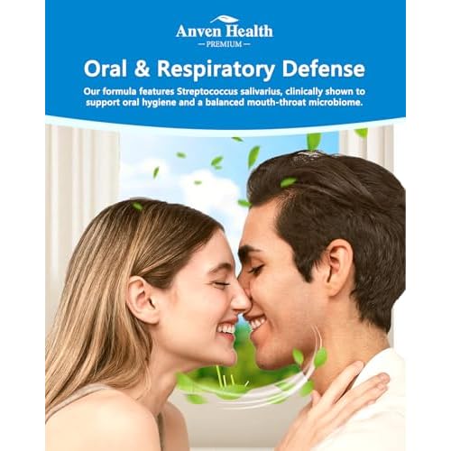 Oral Probiotics Lozenges for Mouth Bad Breath & Gum Repair - Mineral Fusion with Zinc + Calcium for Dry Mouth Relief, Enamel Shield, Mint Flavor with Xylitol - 180 Lozenges, Sugar-free