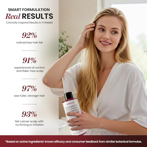 Onion & Biotin Hair Growth Shampoo: Infused With Natural Rosemary Tea Tree Oil Anti Hair Loss Shampoo - Scalp Smooths Thickening Formula Support Hair Regrowth For Women Men (12.5 Fl Oz)