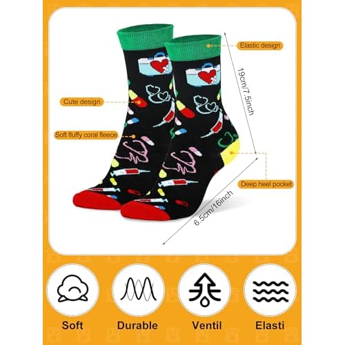 Quelay 10 Pcs Black Nurse Gifts Set for Women African Nurses Christmas Appreciation Gift 16 oz Glass Cup Blanket Cosmetic Bag Tote Bag Socks Candle Badge Reels Keychain for Retirement Work Accessories