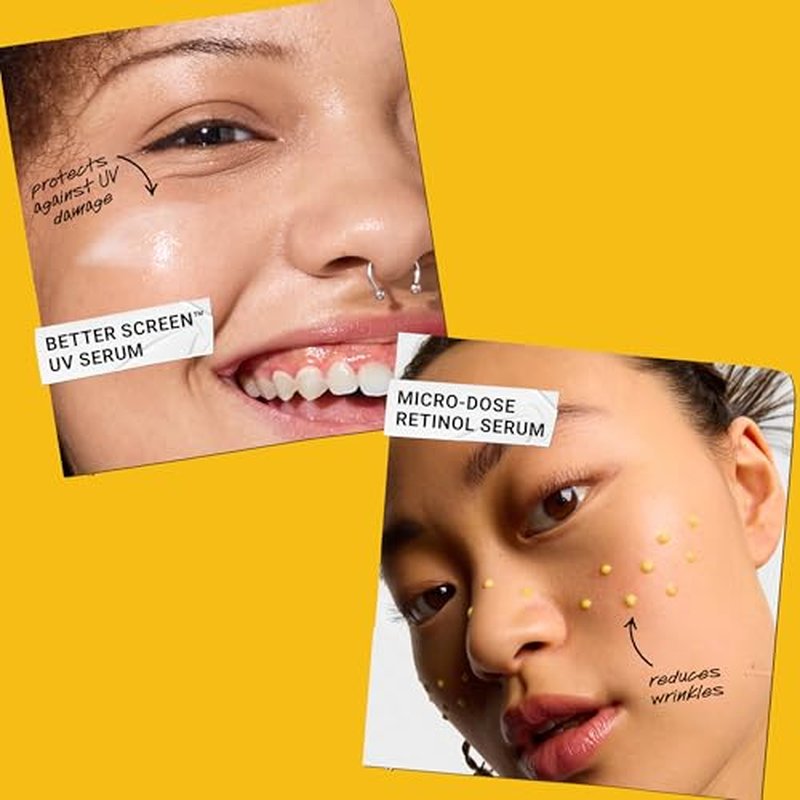 Kiehl's Anti Aging Skincare Set - $108 Value including Lightweight Sunscreen and Anti-Aging Retinol Serum - For Wrinkle Reduction and SPF Protection