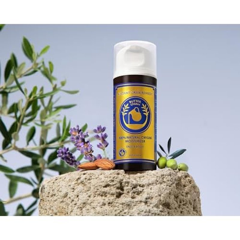 Ancient Greek Remedy Anti Aging Face Moisturizer for Women - Organic Face & Body Butter Cream for Dry Skin with Almond, Jojoba, Olive, Rosehip, Vitamin E & Lavender Oil. Natural Day & Night Cream