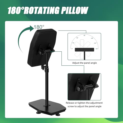 Black Tattoo Armrest Stand Adjustable Height, Professional Design and Sturdy Base