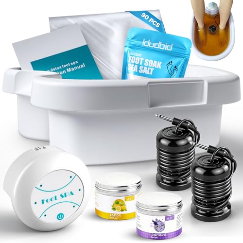 Ionic Foot Bath Detox Machine - Suitable for Home Use, Home Salon-Level Spa Detox Machine, Healthy Detoxification, with Foot Bath, Array * 2, Liner