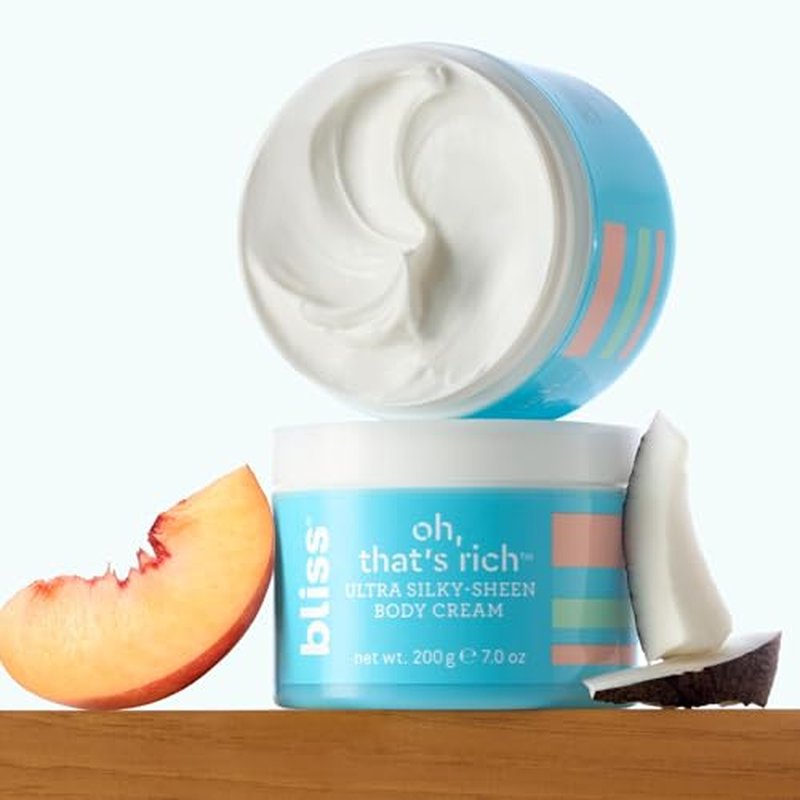 Bliss Oh, That's Rich Ultra Silky-Sheen Body Cream | Instantly Absorbs | Smooth & Soothe the Driest Skin | Paraben Free, Cruelty Free | 7.0 oz