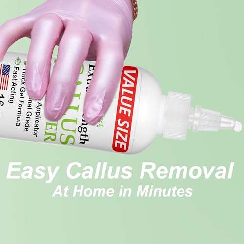 Dr. Entre's 16oz Callus Remover Gel: Extra Strength Value Size, Callus Remover for Feet, Pedicure Tools Supplies, Dead Skin Remover, Foot Care