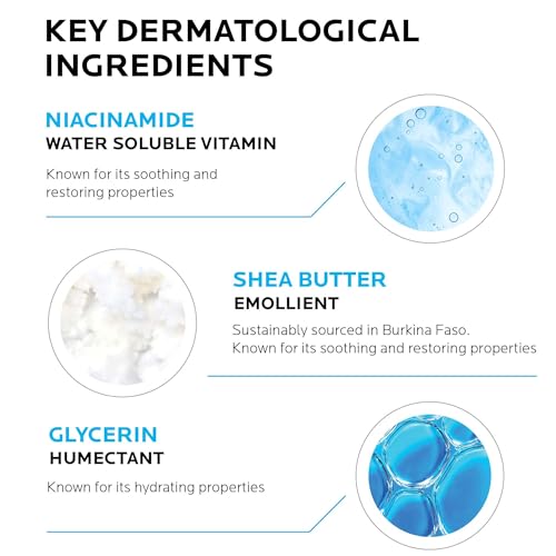 La Roche-Posay Cicaplast Hand Cream, Instant Relief Moisturizing Hand Lotion for Dry Hands, Shea Butter Lotion for Dry Cracked Hands, Non Greasy, Fragrance Free