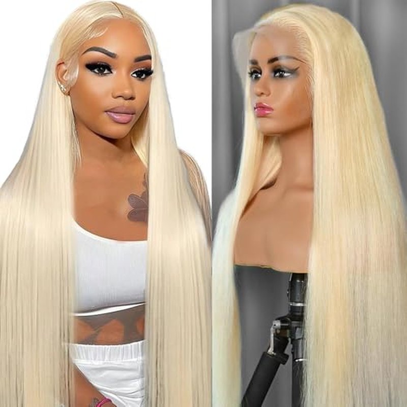 613 13x6 HD Lace Front Wig Human Hair 28 Inch 200 Density 613 Lace Front Wigs Blonde Wig Human Hair Straight Lace Frontal Wig Pre Plucked With Baby Hair