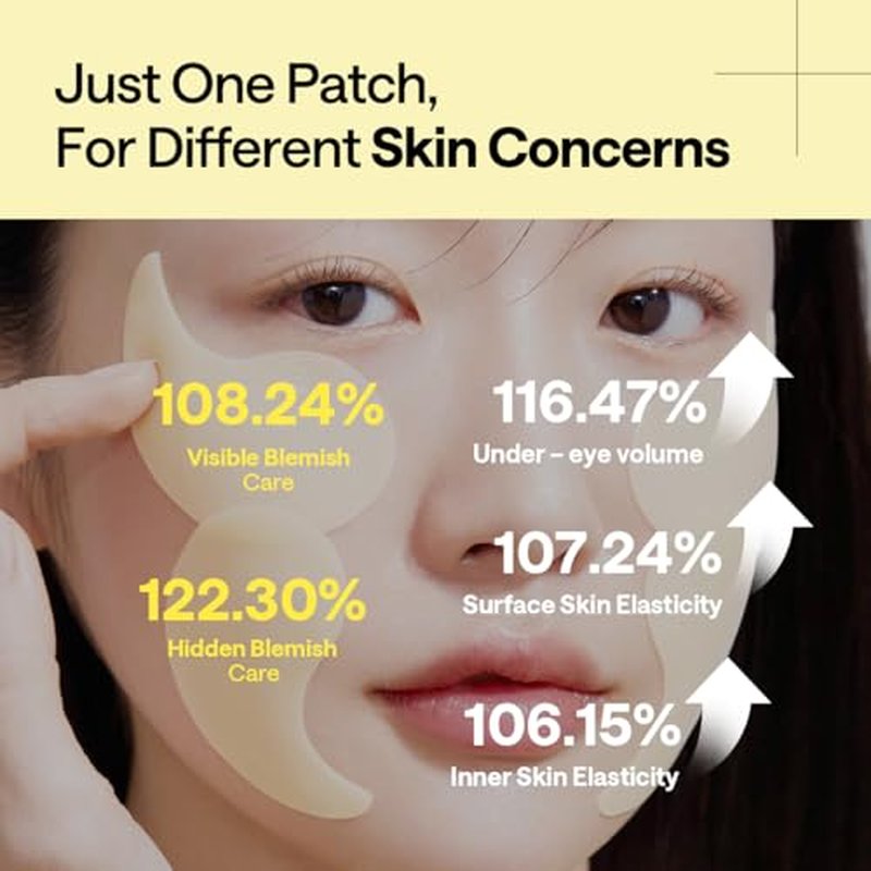 Mediheal Vita Collagen Under Eye Patches for - Korean Hydrogel Eye Pads (60 patches) with 7 Vitamin & 5 Micro Collagen. Moisturizng & Non Irritating Eye Gel Mask. Sealing Cap Included.