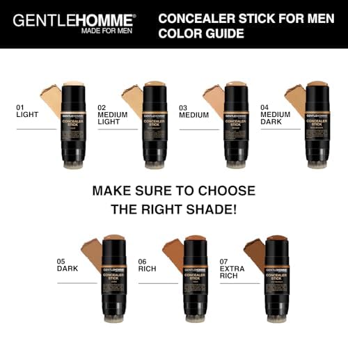 Men's Concealer Stick with Brush - Dark Circle Eraser | Medium Light Shade