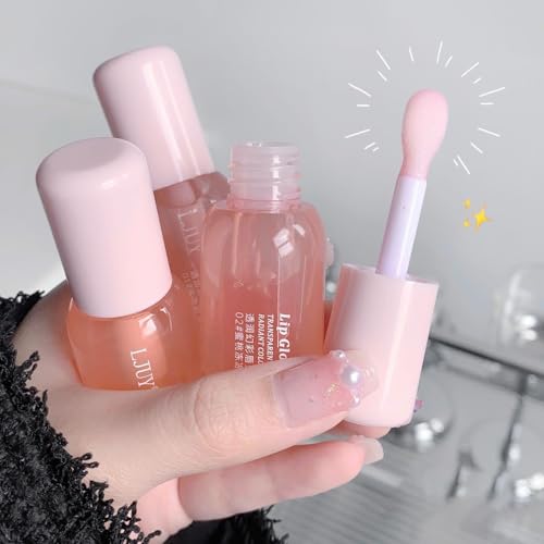 Moisturizing Lip Balm,Hydrating Glossy Lip Oil Stick For Women, Lip Care For Dry & Chapped Lips, Long-Lasting Lip Moisturizer, Christmas Gift, Mother'S Day Gift (2# Peach Jelly)