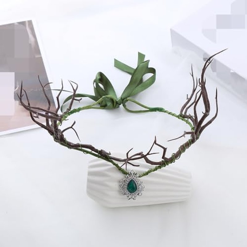 Vivivalue Floral Crown Women Flower Headband Floral Headpiece Halo Wedding Party Festival Photos