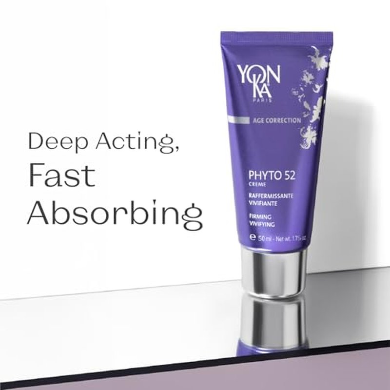 Yon-Ka Phyto 52 Skin Firming Cream | Anti-Aging Facial Moisturizer and Night Creme | Tighten Skin and Reduce the Look of Pores with Vitamin E | Paraben-Free | 1.41 oz