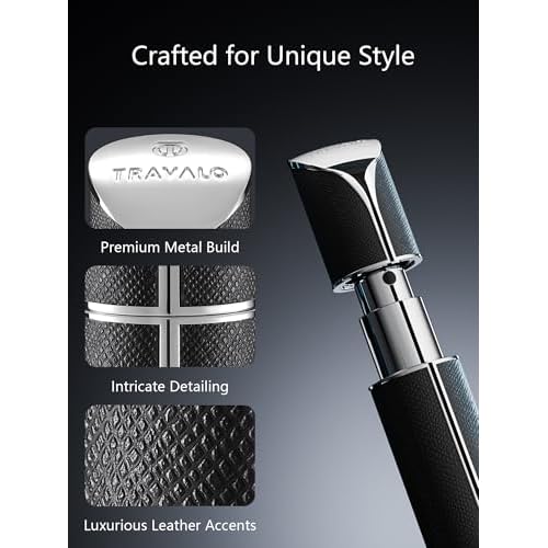 Travalo AQUA Perfume Travel Refillable Bottle, Bottom Filling Fragrances Perfume Atomizer, Mini Cologne Dispenser, Portable Sprayer for Women Men, Gift