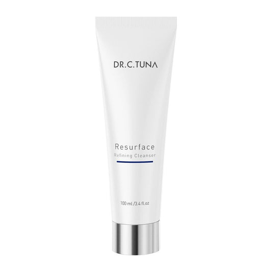 FARMASi Dr. C. Tuna Resurface Refining Cleanser, Gentle Creamy Face Wash with Chicory Leaf Extract, Pore Refining Daily Facial Cleanser for All Skin Types, 3.4 fl oz
