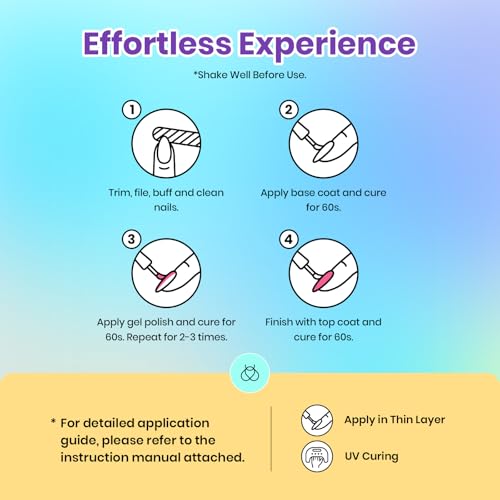 Beetles Fall Gel Nail Polish Set Vibrarnt Holiday 55 Colors Gel Polish Kit with 5 Bottles of Base Glossy Matte Top Coat UV LED Soak off Nail Polish Orange Brown Pink Green Blue Red Gifts for Women