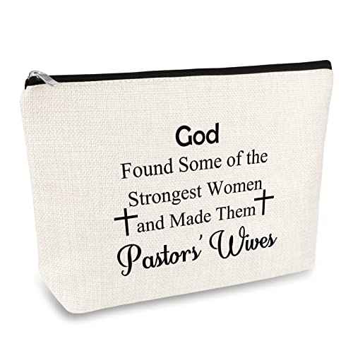 Pastor's Wife Gift Makeup Bag Gifts for Pastors Wives Minister's Wife Gift Religious Gift Cosmetic Bag Pastor's Wife Appreciation Gifts Christmas Christian Thanksgiving Birthday Gifts for Pastor Wife