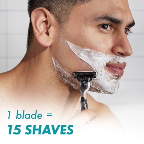 Gillette Mach3 Razor for Men, 1 Razor Handle + 2 Blade Refills