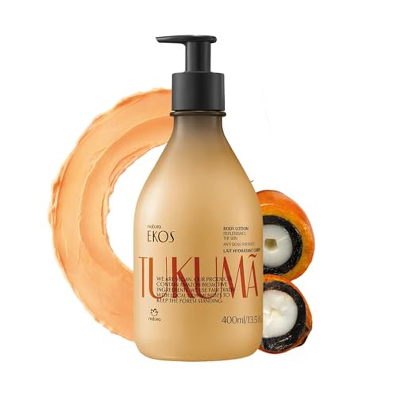 Natura ? Tukum? Hyaluronic Acid Boosting Body Lotion ? Moisturizer for Dry Skin, Improves Texture & Elasticity, Deep Hydration, Vegan Skincare, Brazilian Body Care ? 13.5 fl oz (400ml)
