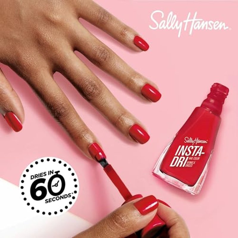 Sally Hansen Insta-Dri Nail Polish | Quick Dry, Long Lasting, Streak-Free Shine | Opaque, Glossy | 357 Time Warmth | Burnt Orange Nail Color