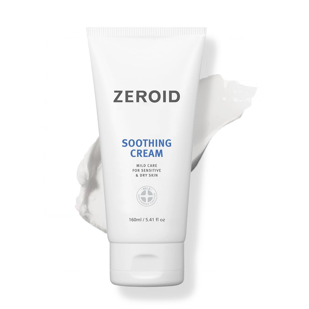 ZEROID Soothing Cream - Face Moisturizer for Sensitive Skin | Skin Barrier Repair | 2.7 fl oz (80ml)