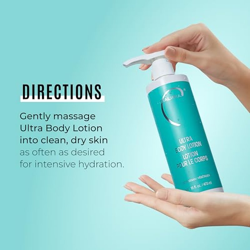 Malibu C Ultra Body Lotion - Hydrating Lotion for Extremely Dry Skin - Delivers Weightless Moisture & Radiant Glow - Safe for All Skin Types (16 fl oz)