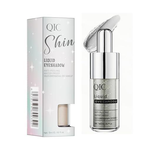 Liquid Glitter Eyeshadow - Metallic Shimmer Formula Waterproof & Smudge-Proof Long-Lasting Eye Makeup for Festivals, Parties (01#MILKY WAY)