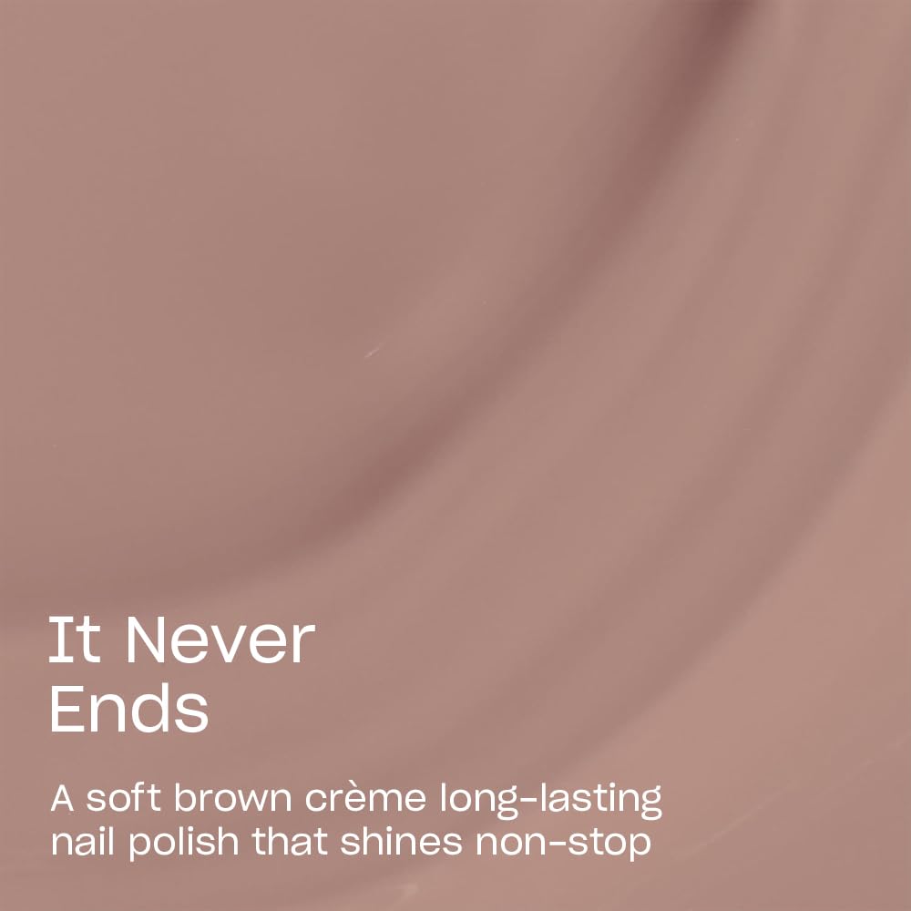 OPI Infinite Shine It Never Ends | Opaque Dark Brown Crème Long Wear Gel Like Nail Polish | Vegan, Long Lasting, Streak Free