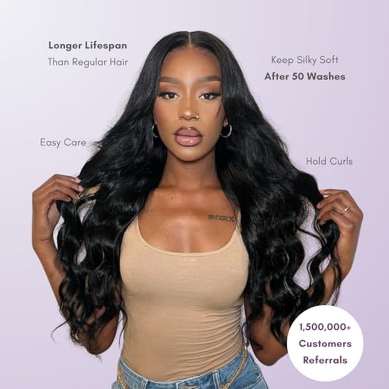 14A Raw Bundles Human Hair Body Wave, 100% Indian Virgin Raw Hair Bundles Wavy Long Lifespan No Shedding Double Drawn Premium Full-Bodied Quality Quick Weaves #Natural Black (14 14 14 Inch)