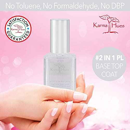 karma organic Unscented Nail Polish Remover, Non-Toxic Nail Treatment Vegan Cruelty-Free) (Unscented) (Unscented +Top/Triple Bas)