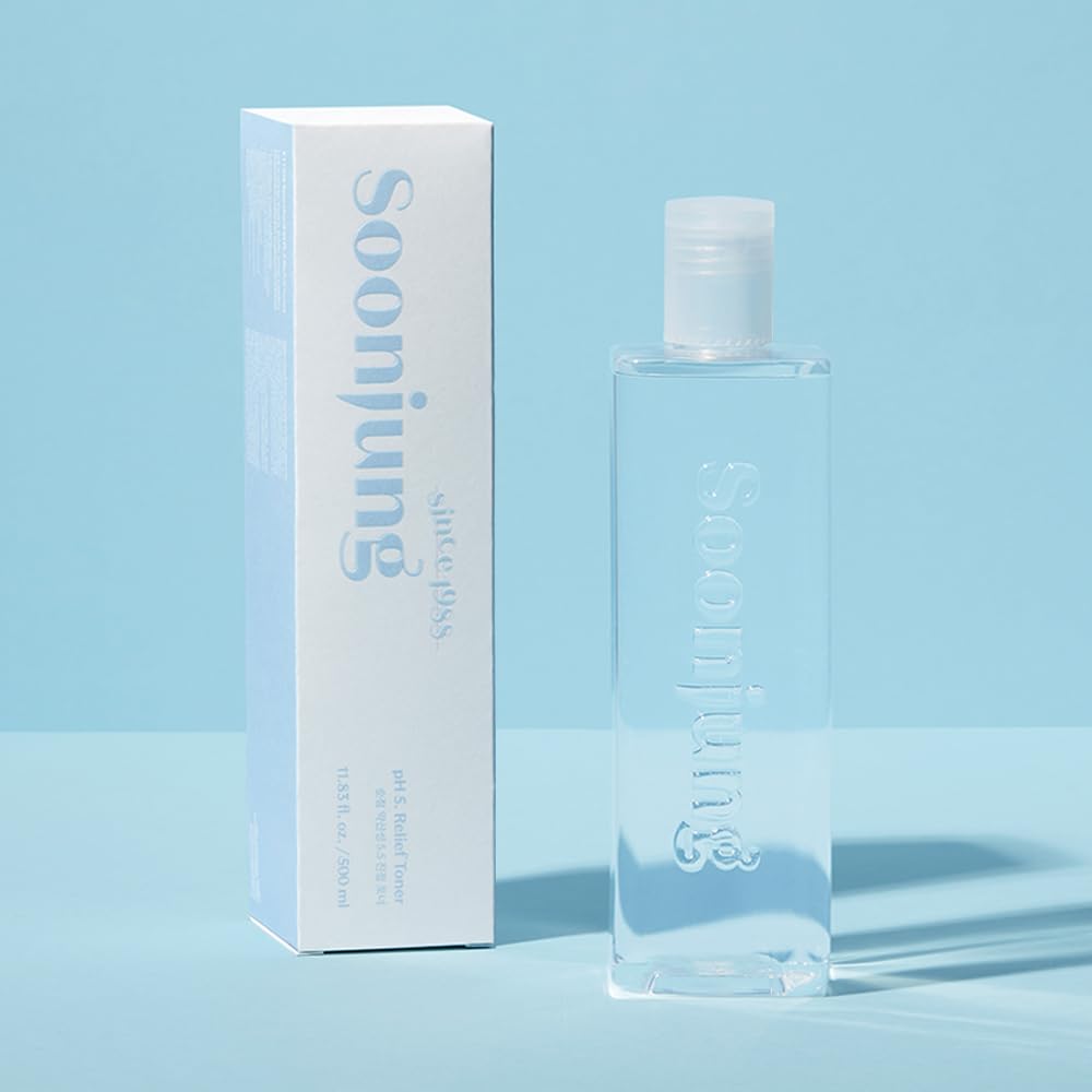 ETUDE SoonJung pH5.5 Relief Toner, Hydrating Toner for Sensitive Skin, Vegan Face Toner, Panthenol, Madecassoside, Moisturizer, Korean Skin Care, Korean Toner, Beauty (16.90 Fl Oz)