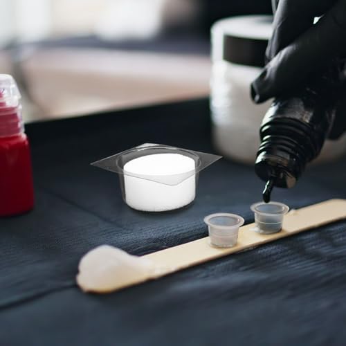 24PCS Tattoo Rinse Cups, Disposable Dip Foam Needle Cleaner Washer Caps to Clean Professional Cartridge Needle and Tip, Cleaning Tattoos Dip Cup Box Supplies