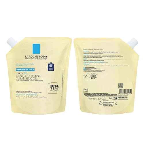 La Roche-Posay Lipikar AP+ Gentle Foaming Cleansing Oil, Gentle Oil Cleanser for Face and Body Formulated with Niacinamide, Long-Lasting 24-hour Hydration, Fragrance-Free & Soap Free