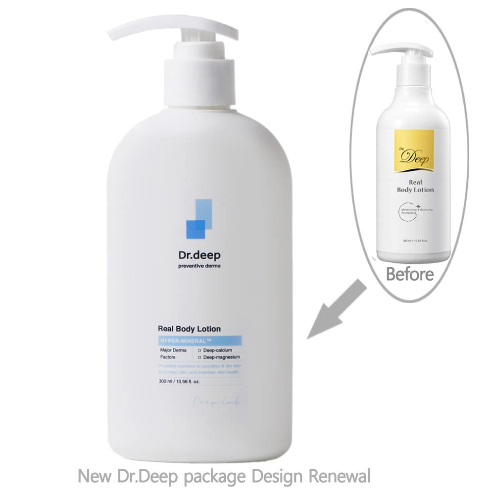 Real Body Lotion for Dry Skin - Natural Moisturizing Cream 10.6 fl. oz | Cracked Skin Repair