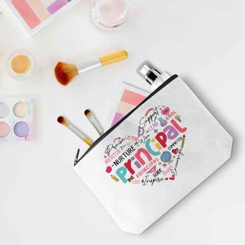 Principal Gifts Teacher Appreciation Gifts Makeup Bag Cosmetic Bag Inspirational Graduation Thank You Gifts for Women Her Physical Therapist Dance Teacher Colleagues Christmas Birthday Gifts