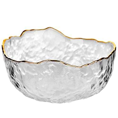 Pedicure Bowl 1Pcs Glass Nail Soaking Bowl Nail Art Remover Soak Soaker Manicure Soaking Bowl Nail Salon Bath Bowl for Fingernail Toenail Caring Polish Removal Manicure Bowl