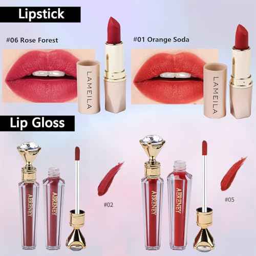 Makeup Kit for Teen Girls, All-in-One Kit with 2X16 Colors Eyeshadow, Liquid Foundation, Eyeliner Pencils, Contouring Stick, Lip Gloss, Eyebrow Pencils & 8 Makeup Brushes (Black)