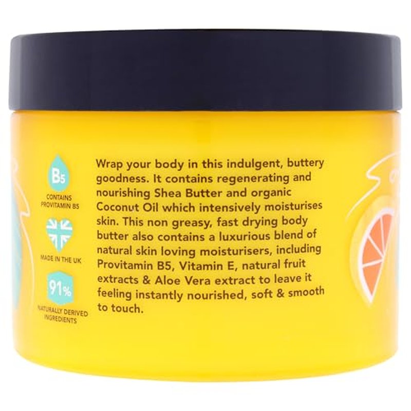 I Love Exotic Fruit Scented Body Butter - Hydrating Body Butter for Dry Skin - Vitamin E and Aloe Vera - Shea Butter and Coconut Oil - 10.1 oz