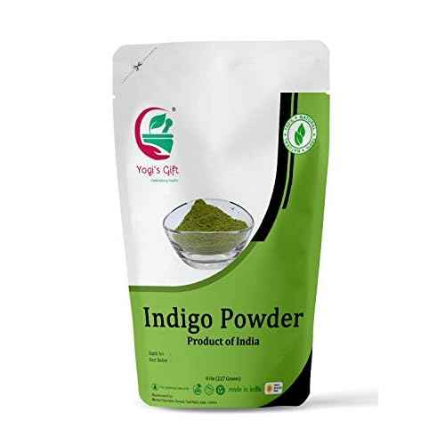 INDIGO POWDER for Hair Dye | With FREE GLOVES and HEAD CAP| Ideal for Black and Dark Hair | Indigofera Tinctoria | Black Henna | 8 oz (227 grams) | Natural Hair Color | Pure Indego
